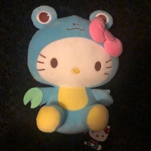 Frog yellow kitty plushie
